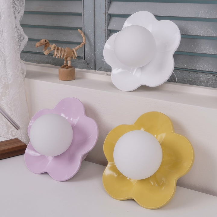Meluna Applique murale à fleurs jaunes - Neutralighting