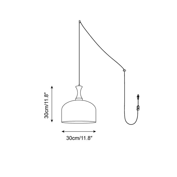 Pivon Suspension en Verre à Brancher - Neutralighting