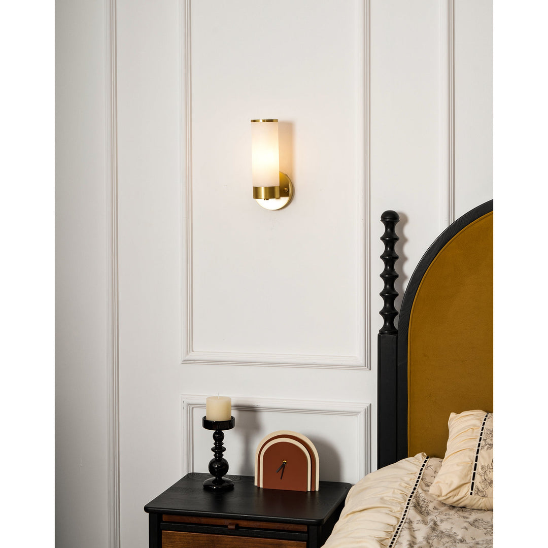 Olvynis Applique Murale Laiton Albâtre Minimaliste Moderne - Neutralighting