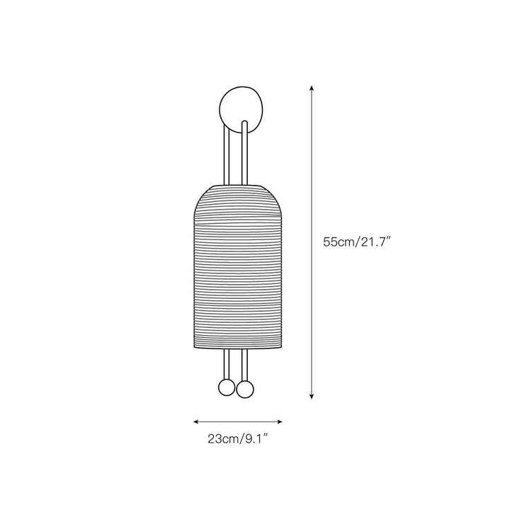 Zelaeora Lampe Murale Lantern Sconce en Métal et Verre Moderne Minimaliste - Neutralighting