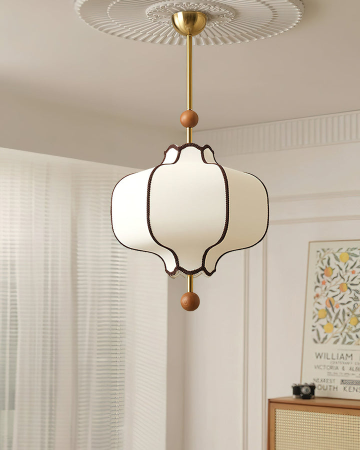 Lustra Suspension Lampe Lanterne en Tissu pour Salon - Neutralighting