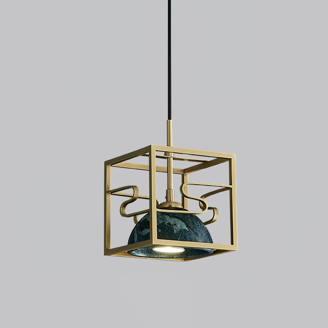Cubo Lampe Pendante en Laiton Moderne - Neutralighting
