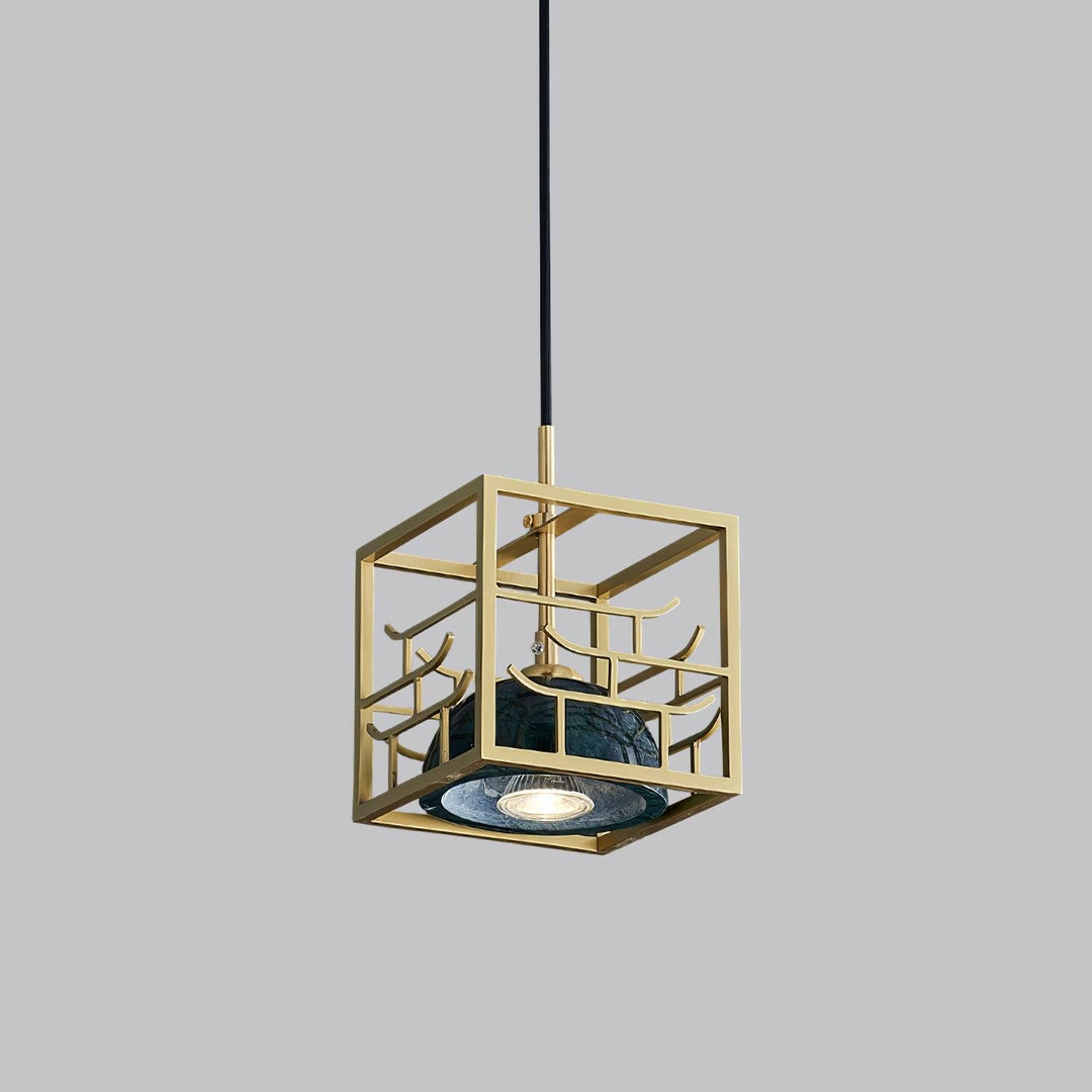 Cubo Lampe Pendante en Laiton Moderne - Neutralighting