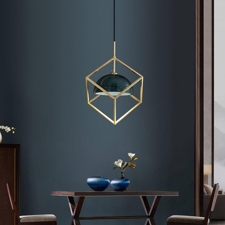 Cubo Lampe Pendante en Laiton Moderne - Neutralighting