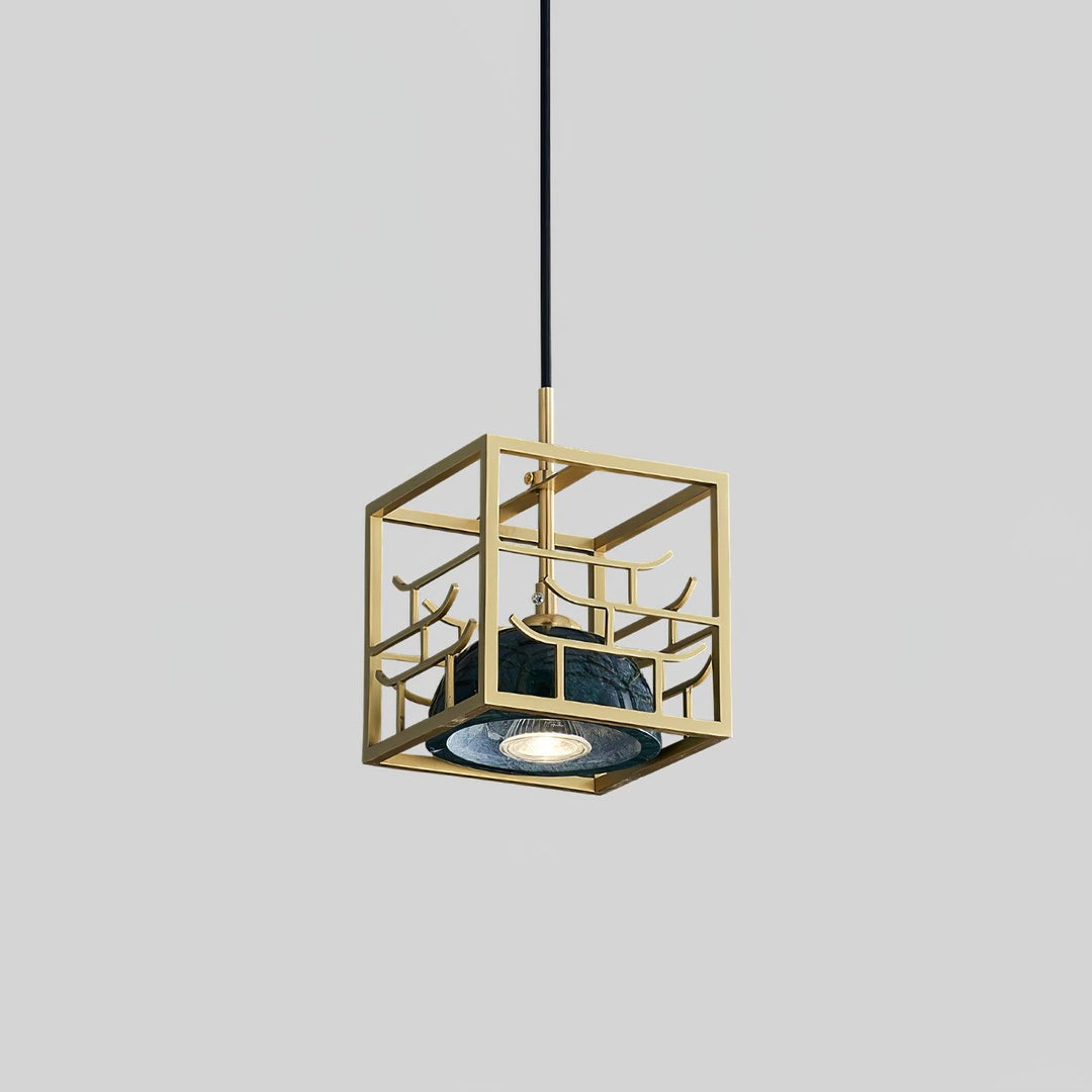 Cubo Lampe Pendante en Laiton Moderne - Neutralighting