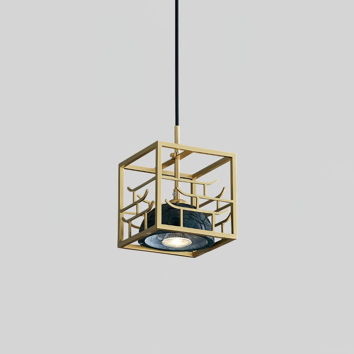 Cubo Lampe Pendante en Laiton Moderne - Neutralighting