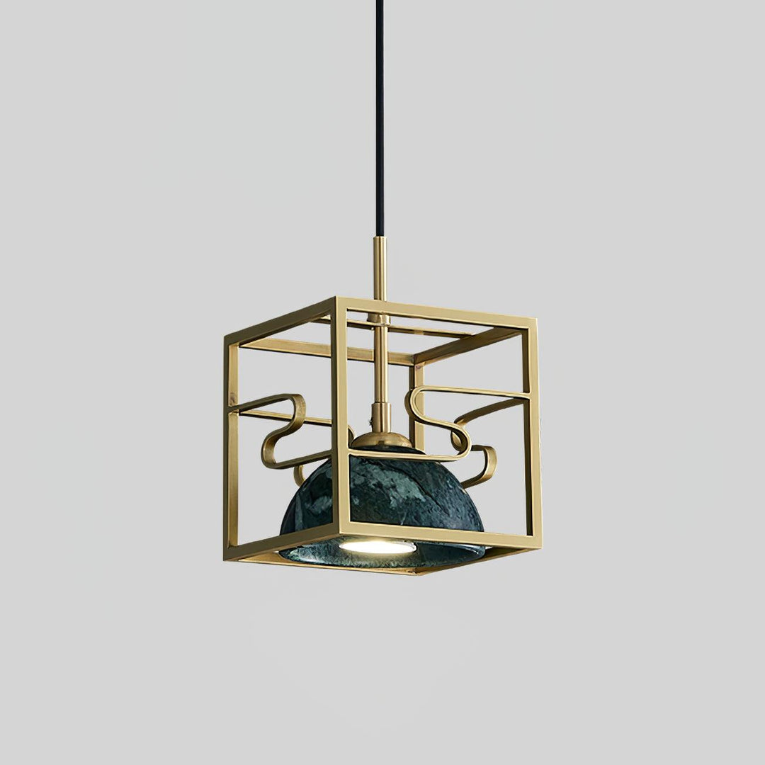 Cubo Lampe Pendante en Laiton Moderne - Neutralighting