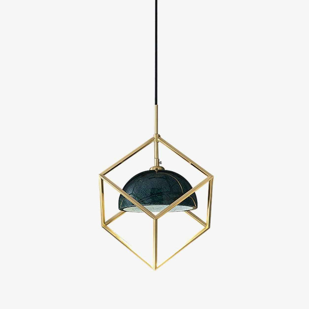 Lampe Cubo en Laiton – Design Contemporain