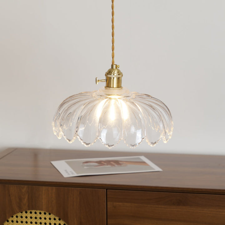 Limea Lampe Pendante Fleur Verre Vert - Neutralighting