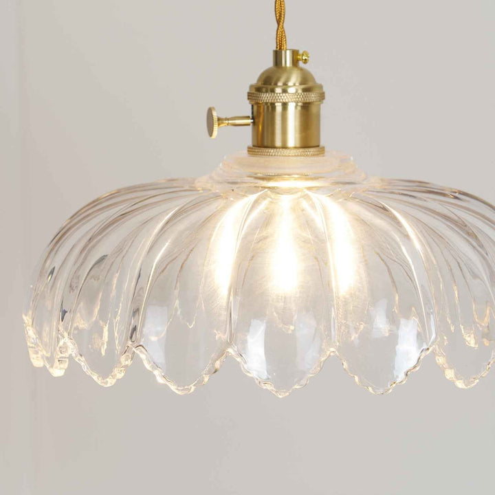Limea Lampe Pendante Fleur Verre Vert - Neutralighting