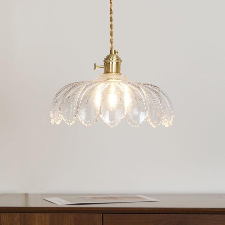 Limea Lampe Pendante Fleur Verre Vert - Neutralighting