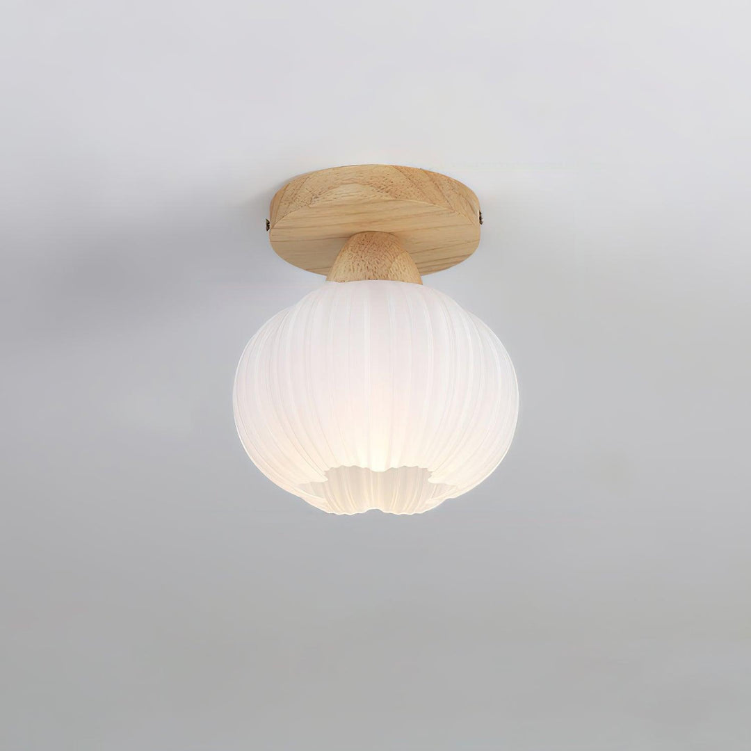 Gleam Grand plafonnier en bois avec sac de fleurs - Neutralighting