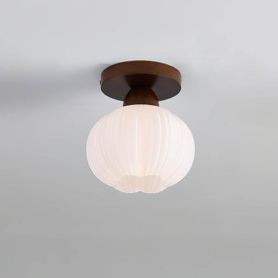Gleam Grand plafonnier en bois avec sac de fleurs - Neutralighting