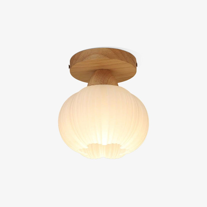 Gleam Grand plafonnier en bois avec sac de fleurs - Neutralighting