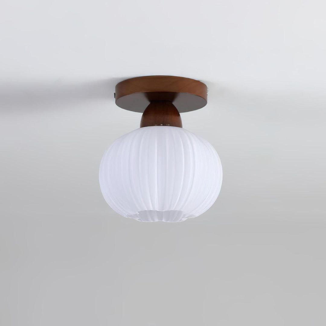 Gleam Grand plafonnier en bois avec sac de fleurs - Neutralighting