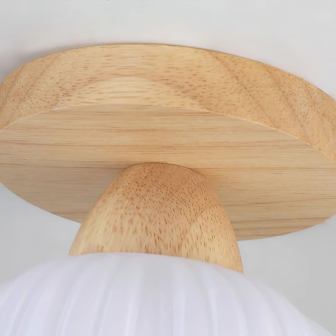 Gleam Grand plafonnier en bois avec sac de fleurs - Neutralighting