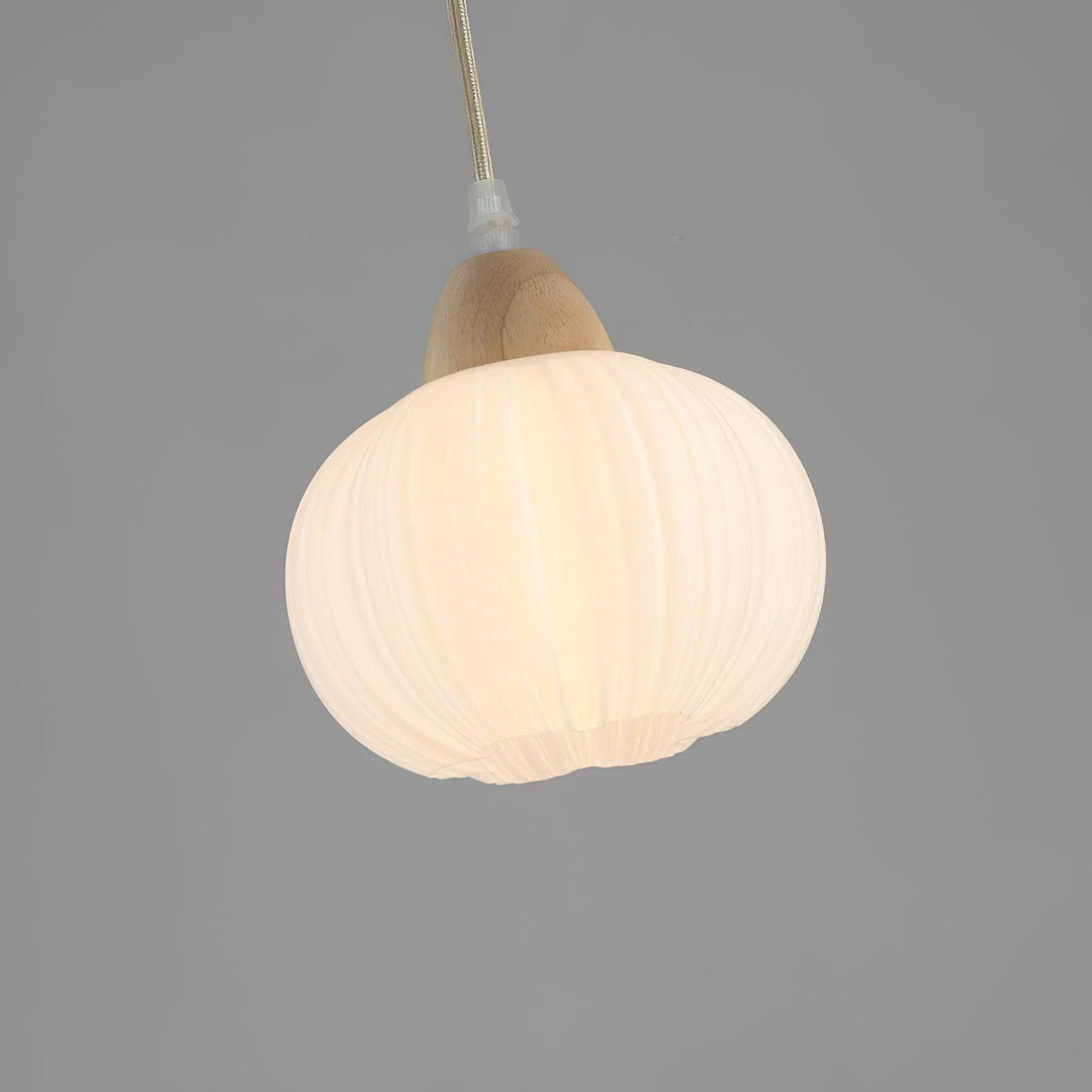 Pumpkin Suspension Lampe en Bois Moderne - Neutralighting