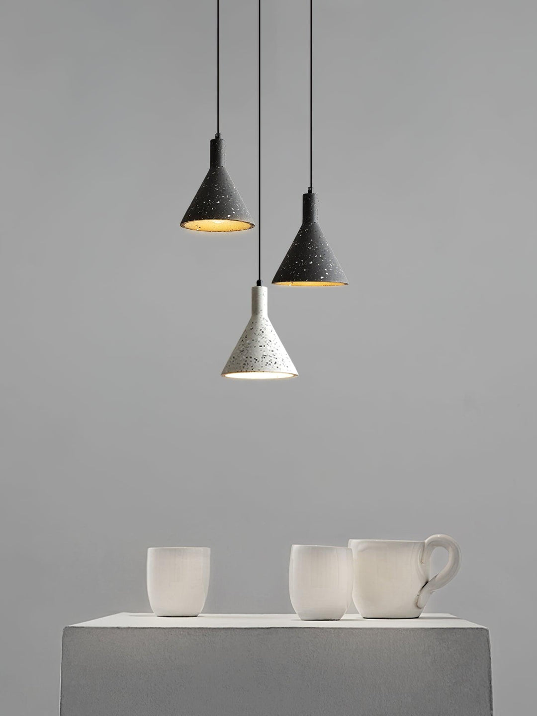 Aurshaor Suspension Ciment Minimaliste - Neutralighting