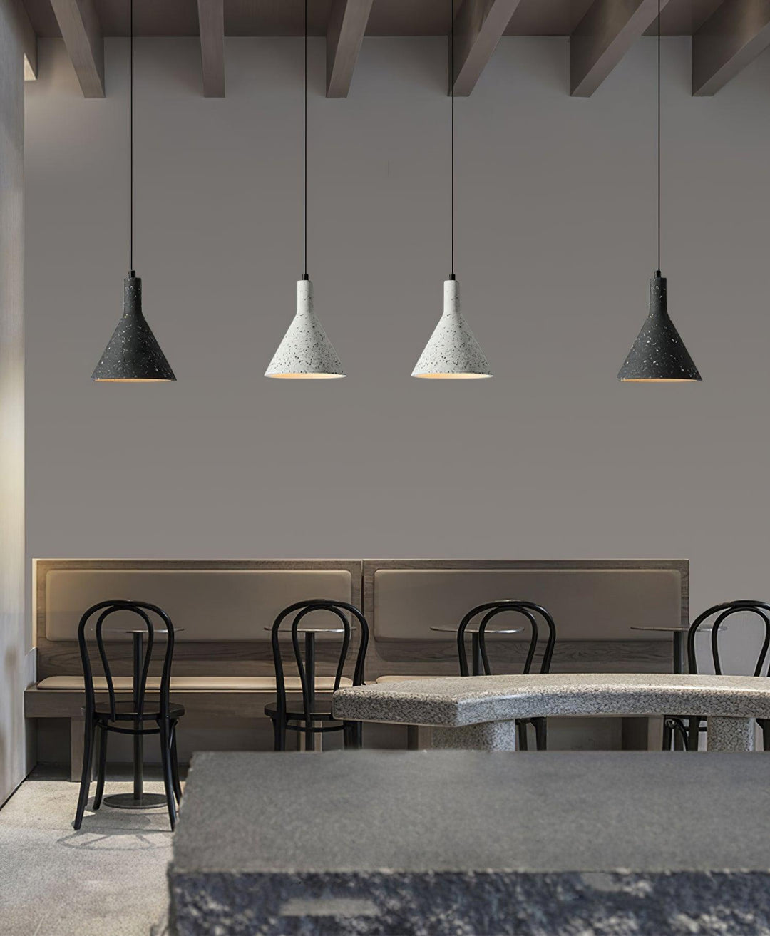 Aurshaor Suspension Ciment Minimaliste - Neutralighting