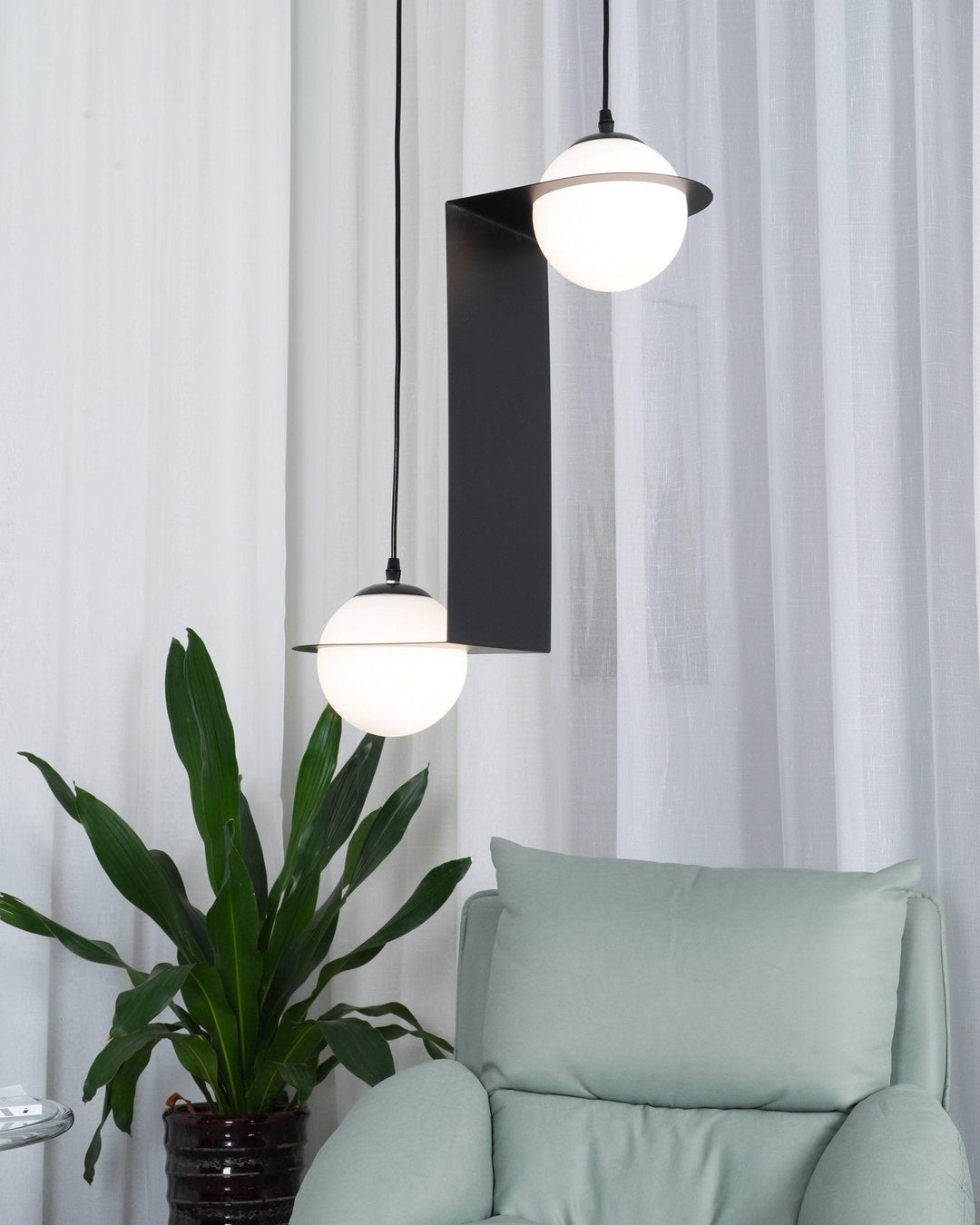 Mirere Lampe à suspension contemporaine noire - Neutralighting