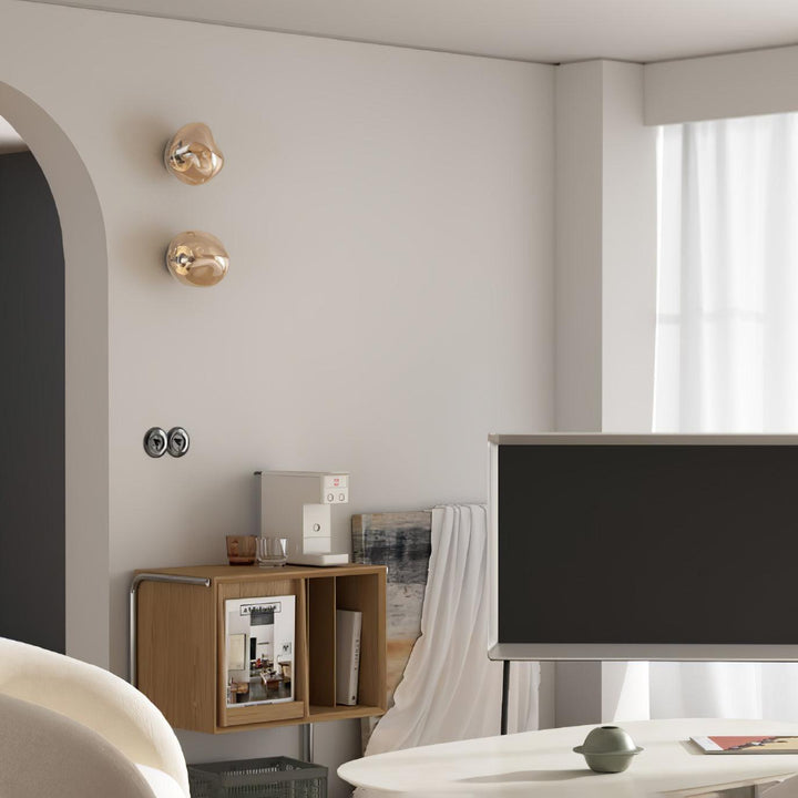 Auden Applique murale en verre ambré - Neutralighting