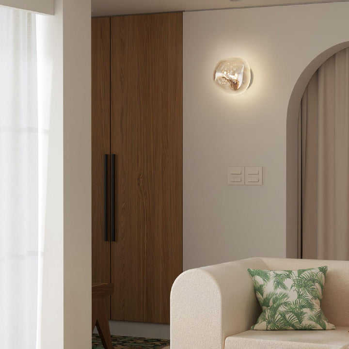 Auden Applique murale en verre ambré - Neutralighting