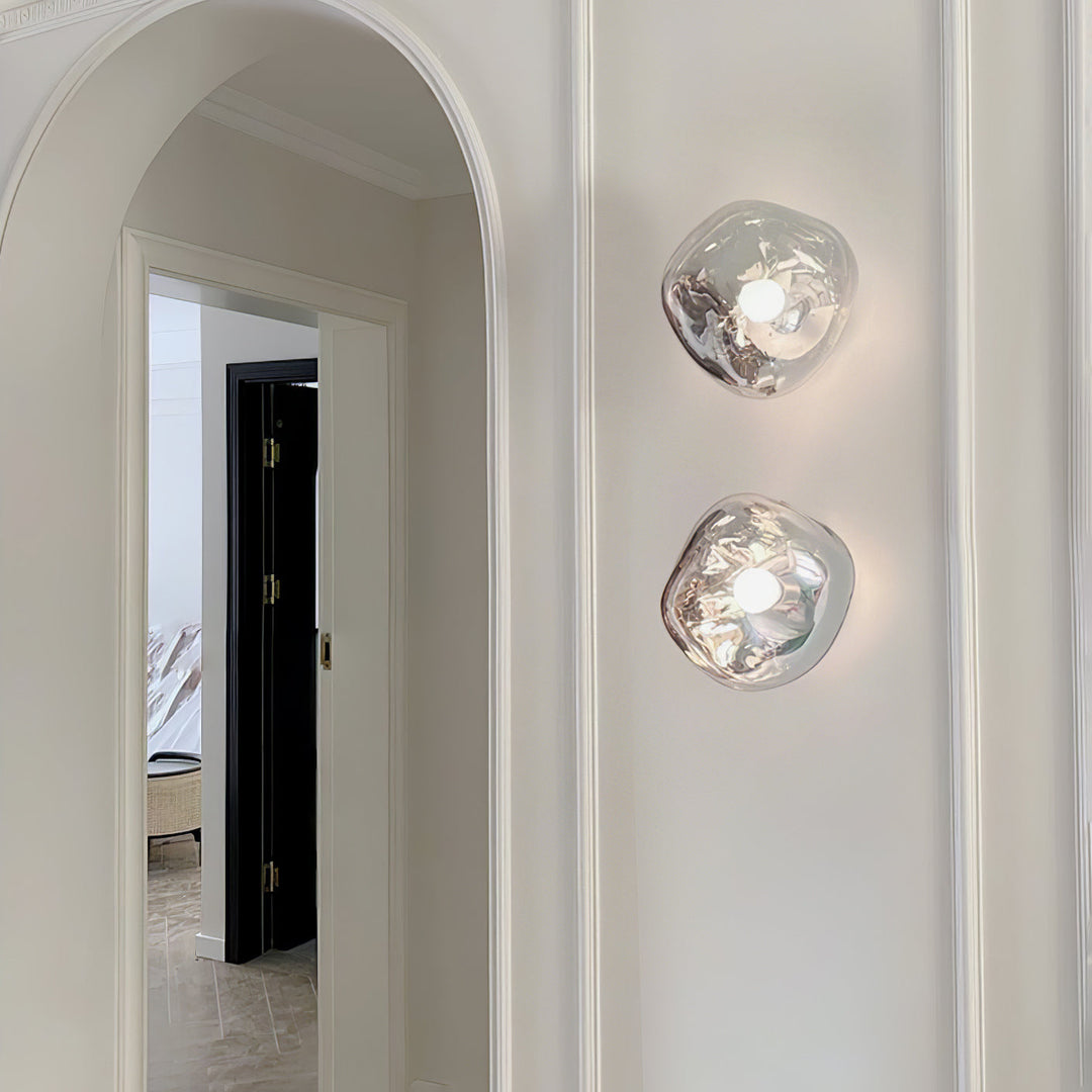 Auden Applique murale en verre ambré - Neutralighting