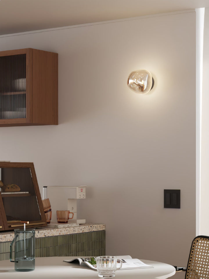 Auden Applique murale en verre ambré - Neutralighting