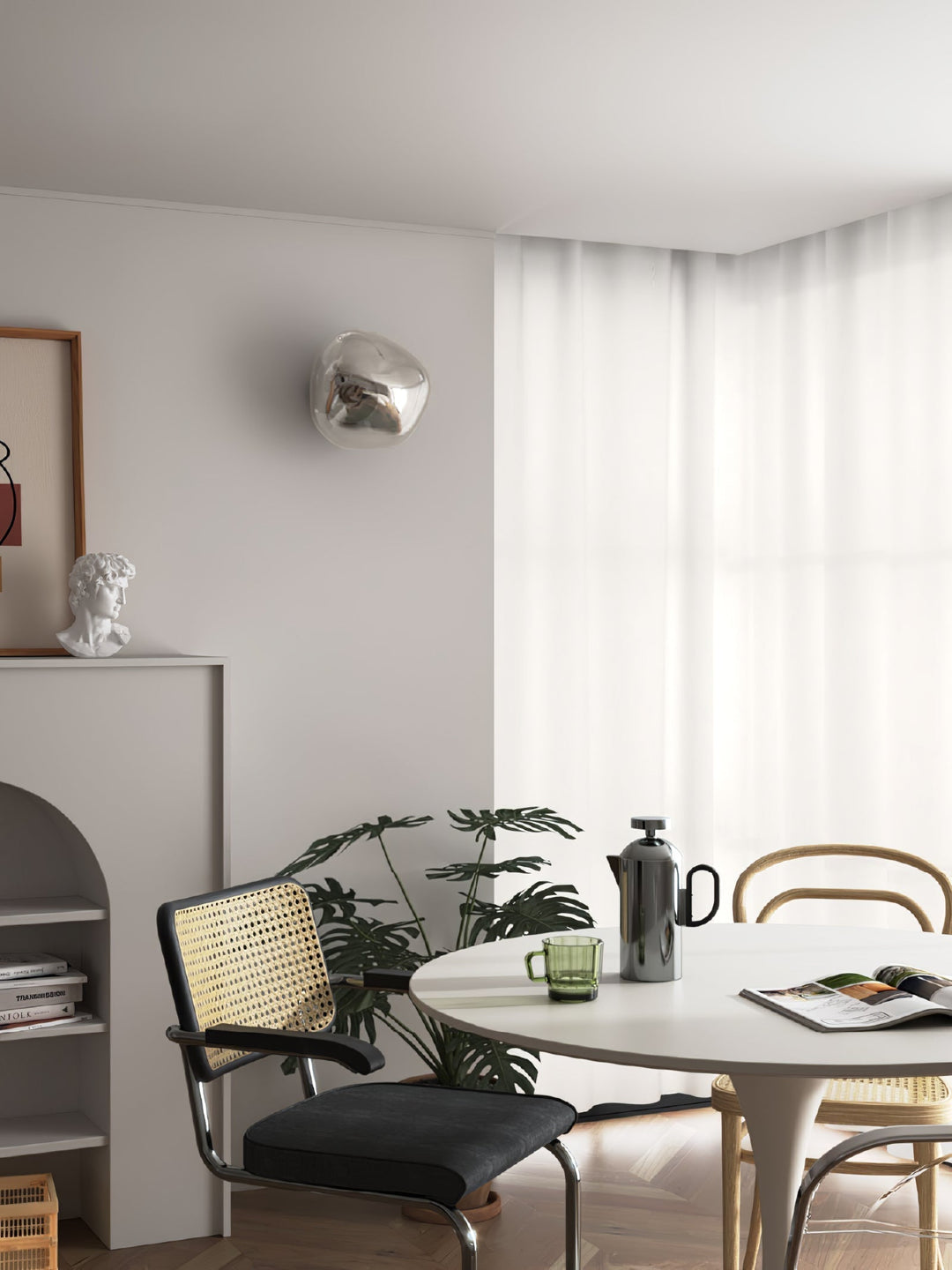 Auden Applique murale en verre ambré - Neutralighting