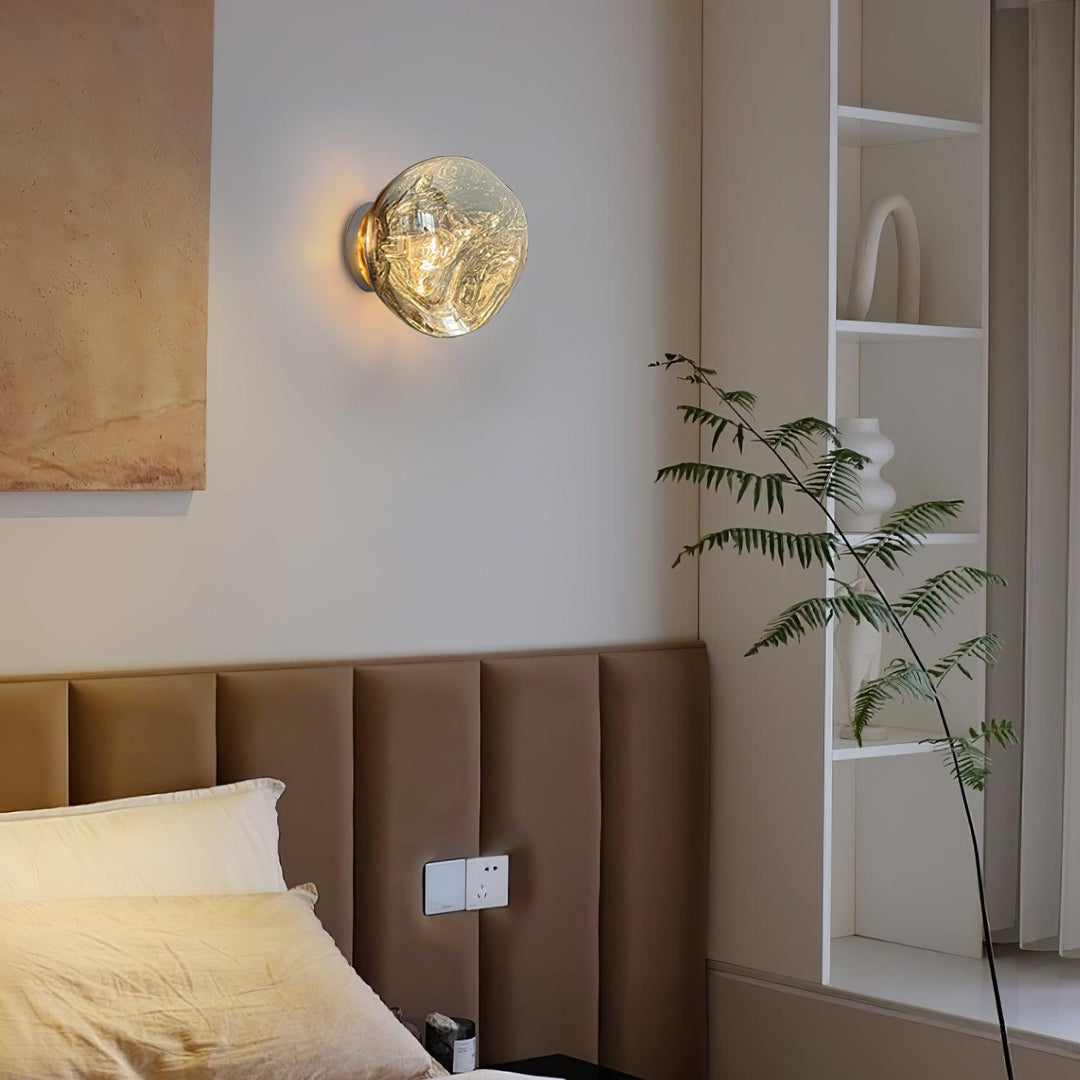 Auden Applique murale en verre ambré - Neutralighting