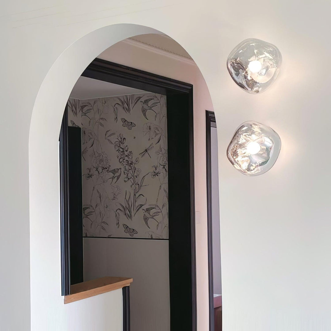 Auden Applique murale en verre ambré - Neutralighting