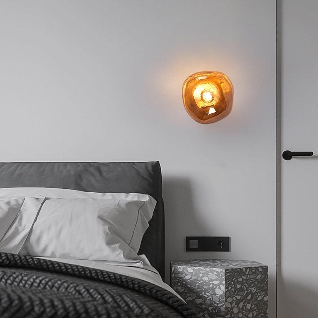 Auden Applique murale en verre ambré - Neutralighting