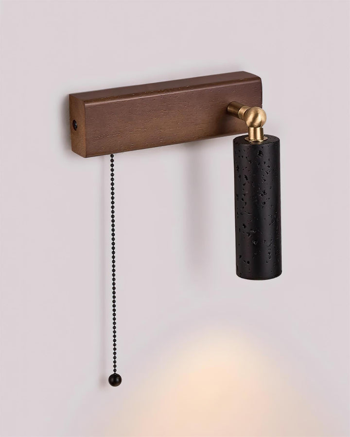 Ritta Lampe Murale Noire Travertin Projecteur - Neutralighting