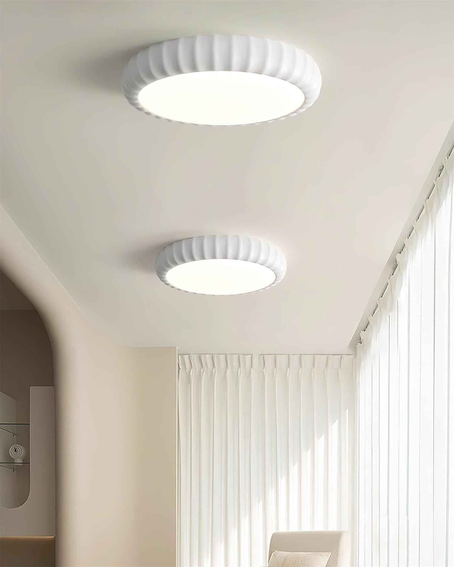 Fira Résine 44cm Beige LED