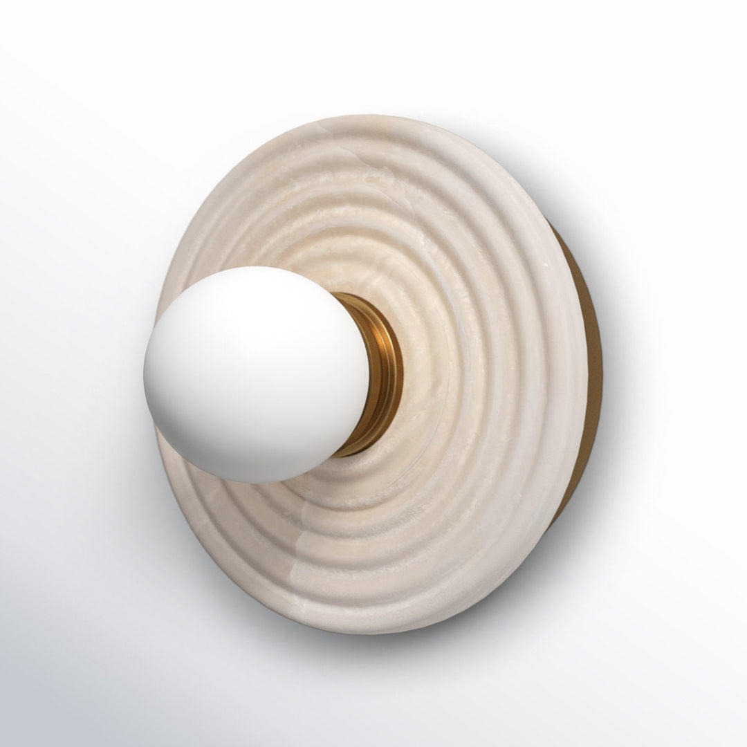 Lampe Murale en Albâtre et Verre Moderne Minimaliste Syraean - Neutralighting
