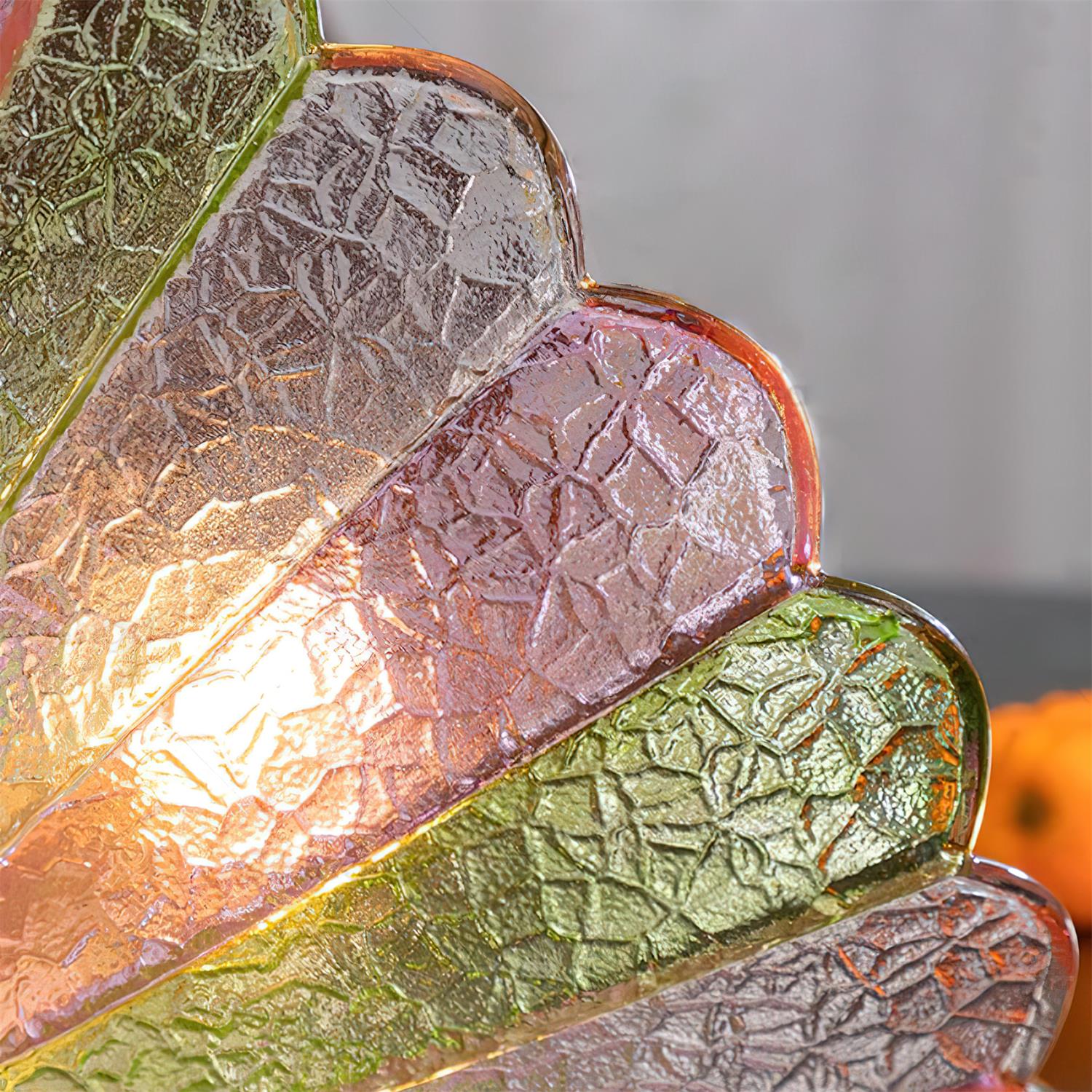 Vela Plafonnier Vintage en Verre Pétale Coloré - Neutralighting