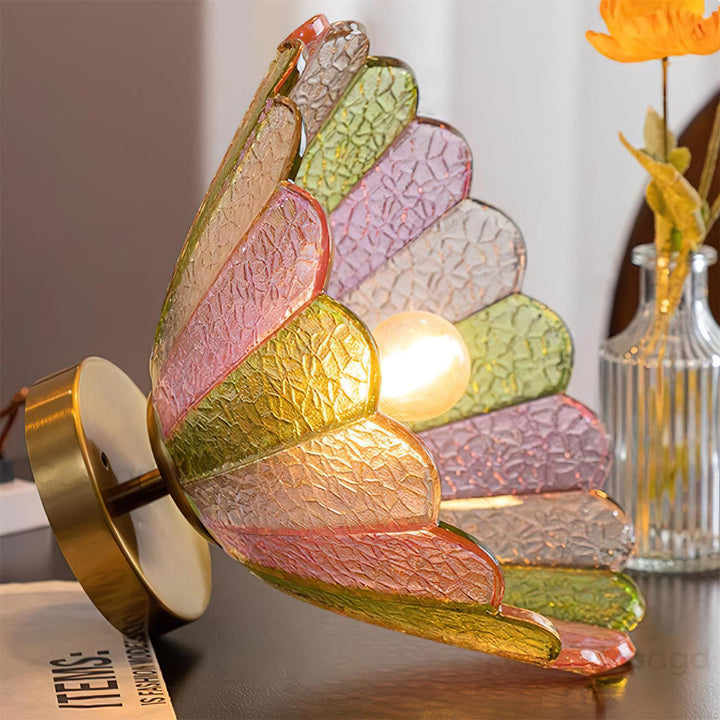 Vela Plafonnier Vintage en Verre Pétale Coloré - Neutralighting