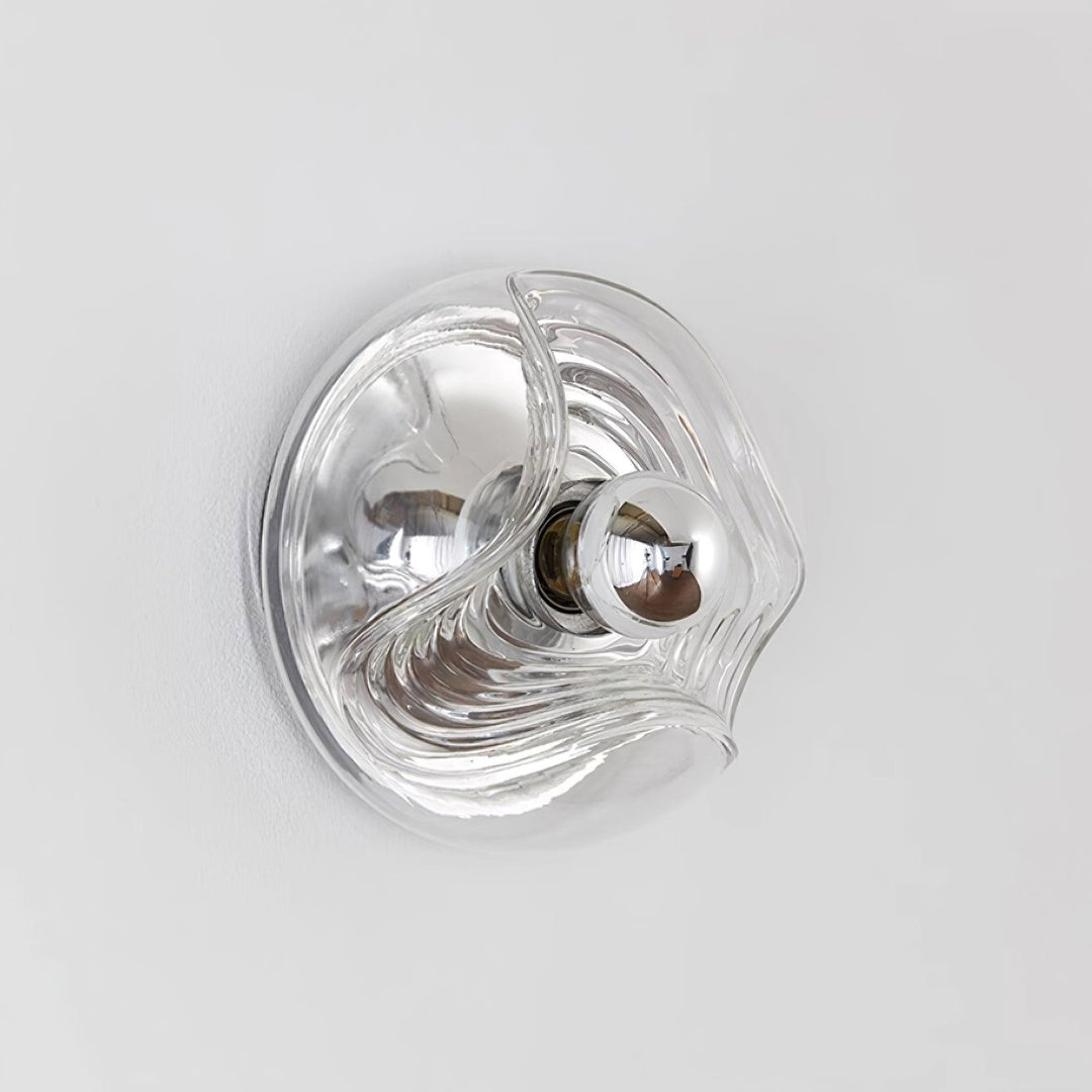 Applique Murale Tourbillon Texture Clair Ambre Gris Fumé Moderne - Neutralighting