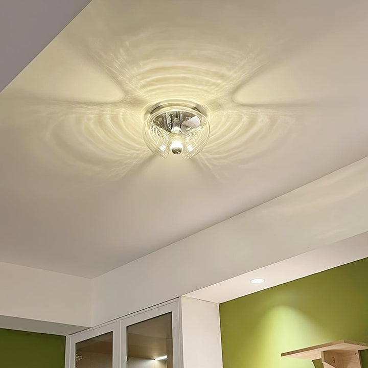 Applique Murale Tourbillon Texture Clair Ambre Gris Fumé Moderne - Neutralighting