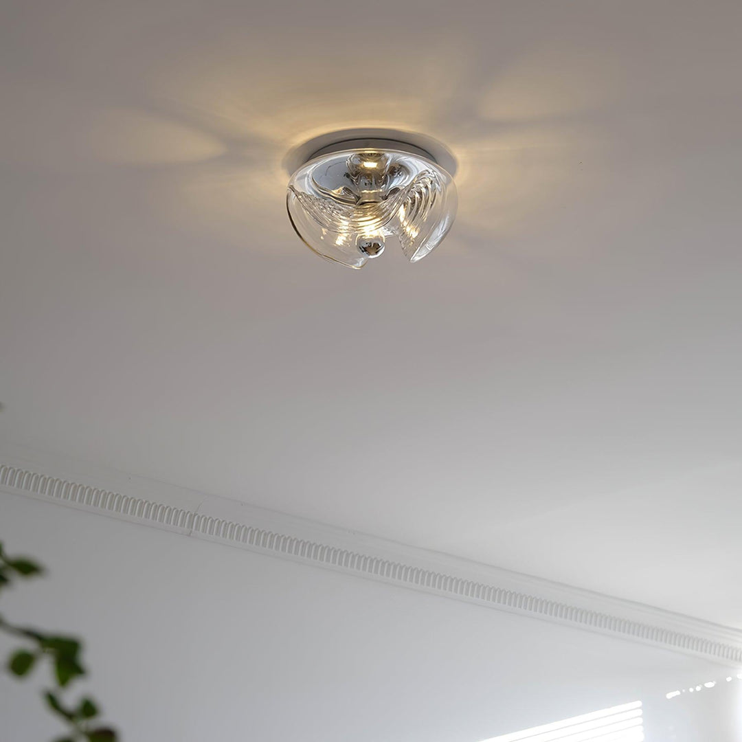 Applique Murale Tourbillon Texture Clair Ambre Gris Fumé Moderne - Neutralighting