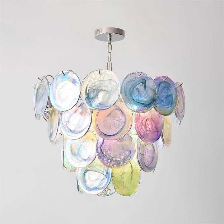Lelaina Lustre Cascade en Verre Soufflé à la Main - Neutralighting