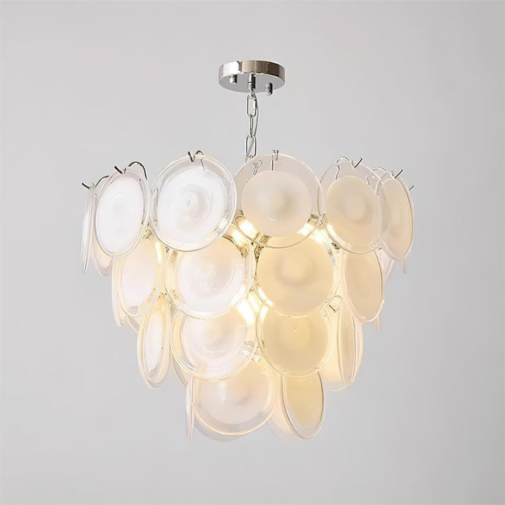 Lelaina Lustre Cascade en Verre Soufflé à la Main - Neutralighting
