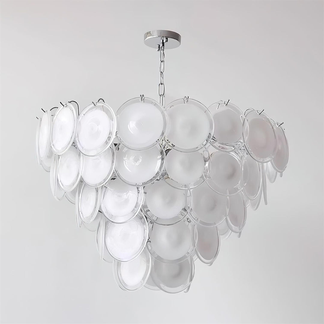 Lelaina Lustre Cascade en Verre Soufflé à la Main - Neutralighting