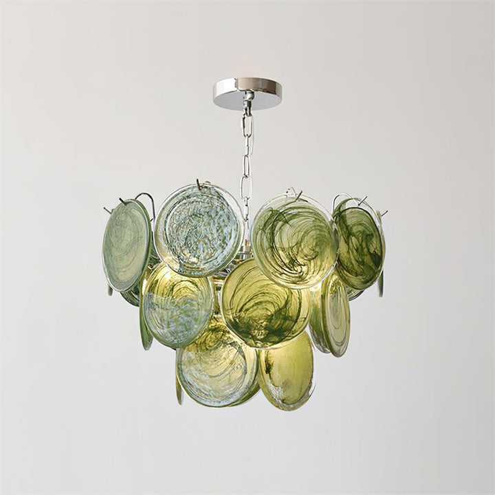 Lelaina Lustre Cascade en Verre Soufflé à la Main - Neutralighting