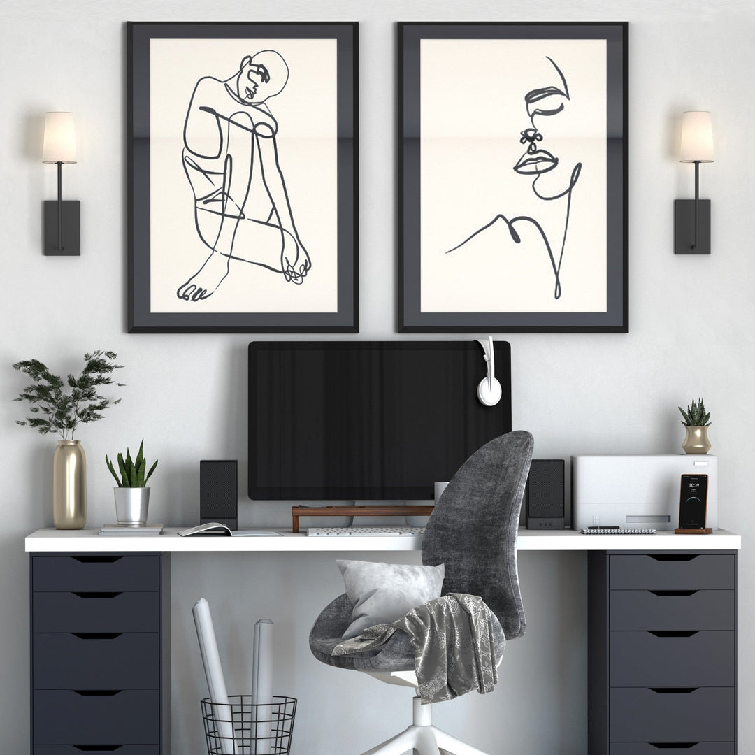 Lampe Murale en Tissu et Laiton Art Vintage Sytheir - Neutralighting