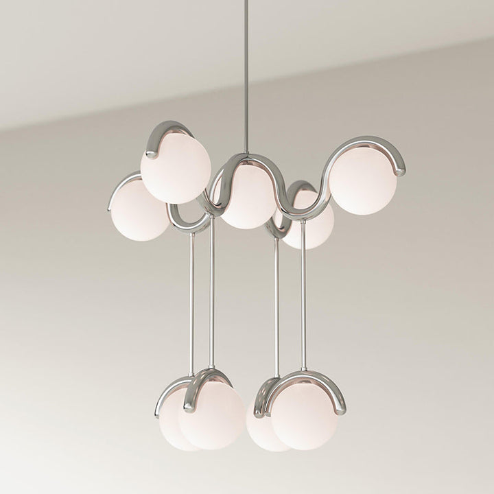 Chandelier en Verre et Laiton Art Créativité Élégance Eurvinen - Neutralighting