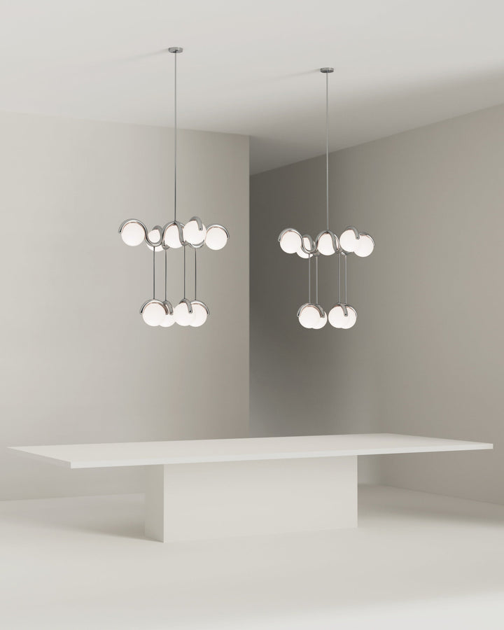 Chandelier en Verre et Laiton Art Créativité Élégance Eurvinen - Neutralighting