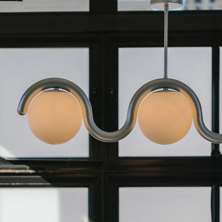 Chandelier en Verre Linéaire Créativité Individuelle Citheis - Neutralighting