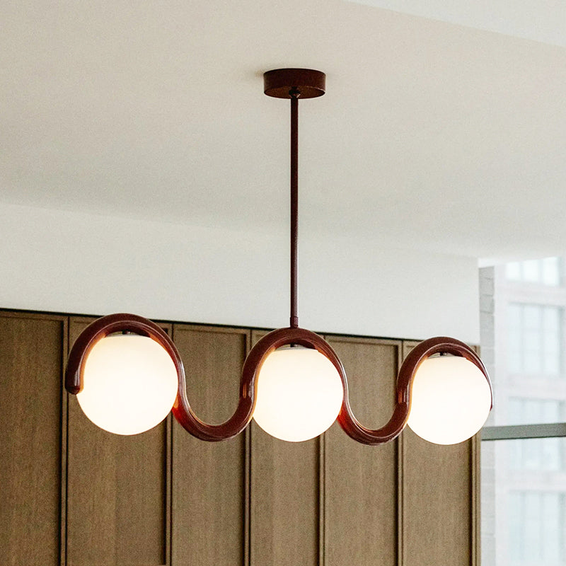 Chandelier en Verre Linéaire Créativité Individuelle Citheis - Neutralighting