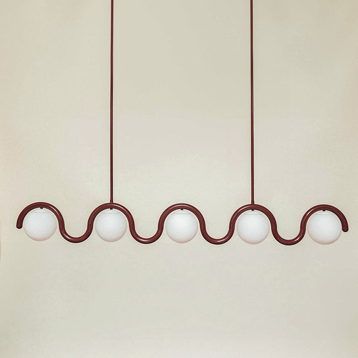Chandelier en Verre Linéaire Créativité Individuelle Citheis - Neutralighting